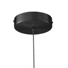 Lampa wisząca FANTASIA ROUND LED czarna 60 cm