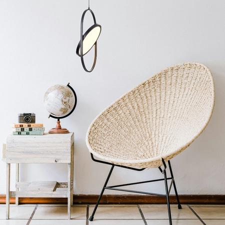 Lampa wisząca ELIPSE L LED czarna 65 cm