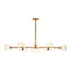 Lampa wisząca COSMIC-8 złota 85 cm