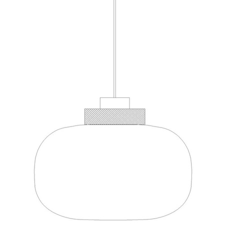 Lampa wisząca BOOM LED bursztynowo złota 35 cm