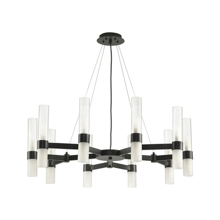 Lampa wisząca CANDELA-10 czarna 85 cm