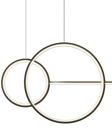 Lampa wisząca NEW AGE LED czarna 120 cm