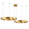 Lampa wisząca CIRCLE 40+60 LED mosiądz na 1 podsufitce