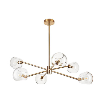 Lampa wisząca COSMIC-6 złota 75 cm