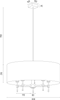 ABBANO 2133 żyrandol 5 pł.