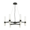 Lampa wisząca CANDELA-6 czarna 70 cm