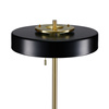 Lampa podłogowa ARTDECO czarno - złota 162 cm