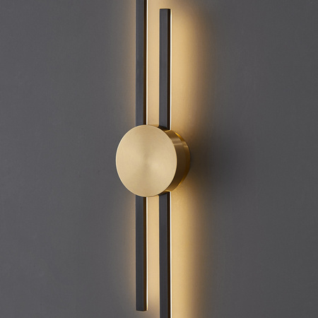 Lampa ścienna CENTRO czarna 122 cm
