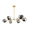 Lampa wisząca MODERN ORCHID-9 złoto szara 150 cm