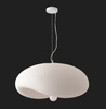 Lampa wisząca STONE FLAT biała 40 cm