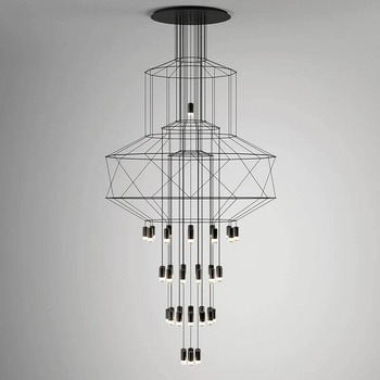 Lampa wisząca LINEA-43 XL czarna 150 cm