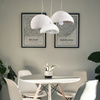 Lampa wisząca STONE FLAT biała 40 cm
