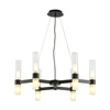 Lampa wisząca CANDELA-6 czarna 70 cm
