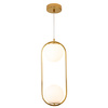 Lampa wisząca COSTA DUO złota 50 cm