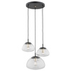 TRINI 1492 lampa wisząca 3 pł. na okrągłej podsufitce