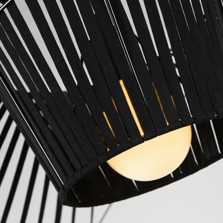 Lampa wisząca kapelusz SOMBRERO czarna 100 cm