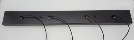 Lampa wisząca LINEA-4 LONG czarna 70 cm