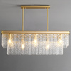 Lampa wisząca ICELAND mosiądz 100 cm
