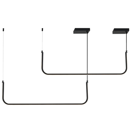 Lampa wisząca MINIMA-2 led czarna 120 cm