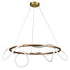 Lampa wisząca FANTASIA ROUND LED złota 60 cm