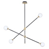 Lampa wisząca SPILLO czarno złota 92 cm