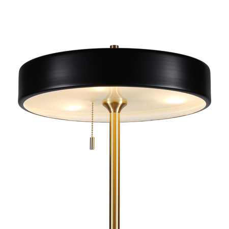 Lampa podłogowa ARTDECO czarno - złota 162 cm