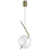 Lampa wisząca AMORE - 1 LED złota 24 cm
