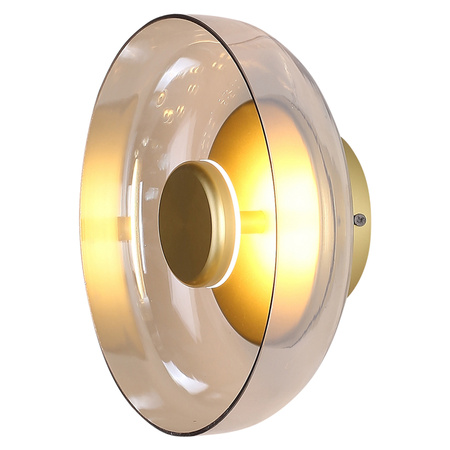 Lampa ścienna DISCO LED złota 23 cm