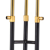 Lampa stojąca GOLDEN PIPE-3 czarno złota 180 cm
