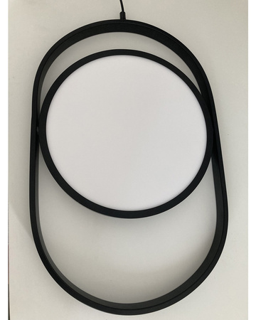 Lampa wisząca ELIPSE L LED czarna 65 cm