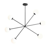 PLAFON OHIO 6 BLACK
