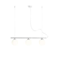 LAMPA WISZĄCĄ BERYL GLASS 3 CHROME