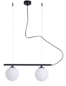 LAMPA WISZĄCĄ BERYL GLASS 2 BLACK