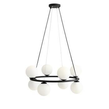 LAMPA WISZĄCA KRONE 8 BLACK