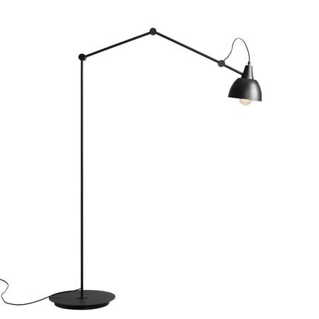 LAMPA STOJĄCA AIDA BLACK (złoty środek klosza)